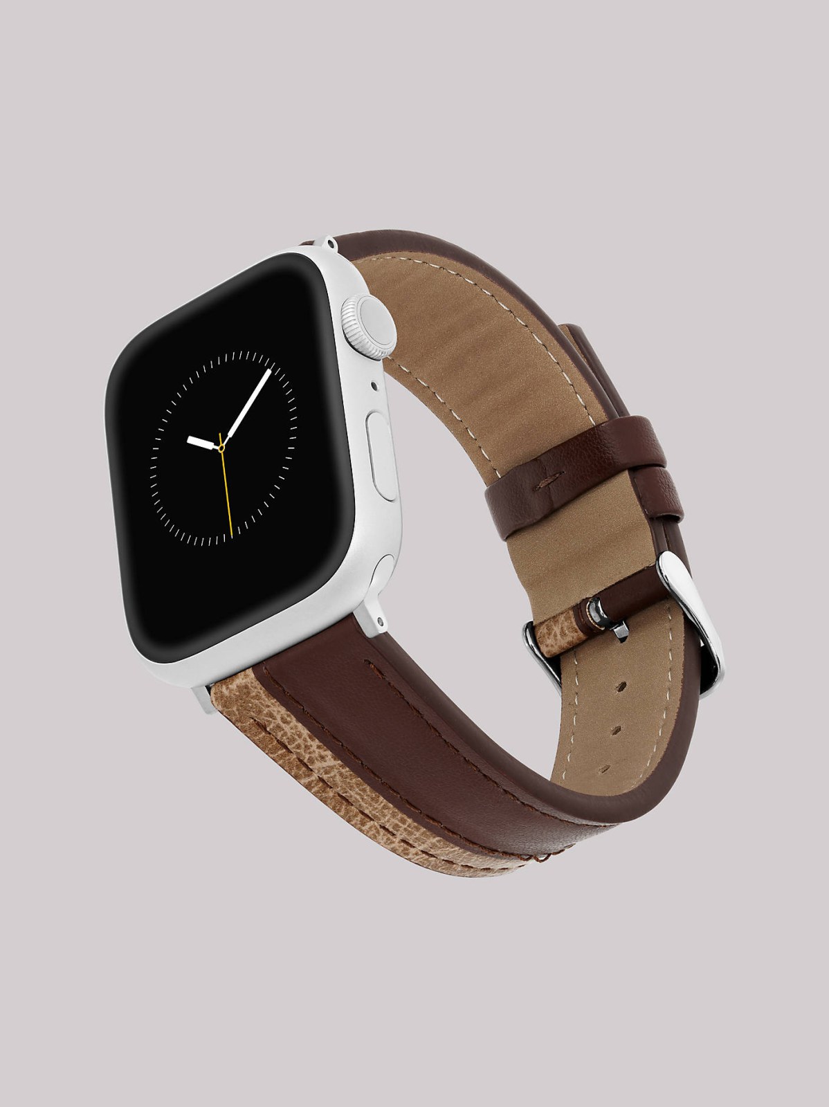 Solid with Side Stripe Vegan Leather Universal Watchband - view 2