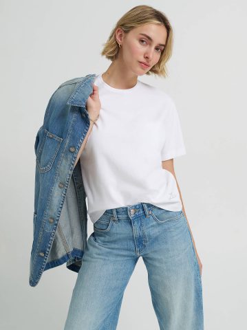 Women's Solid Crew Neck Tee — alternate view