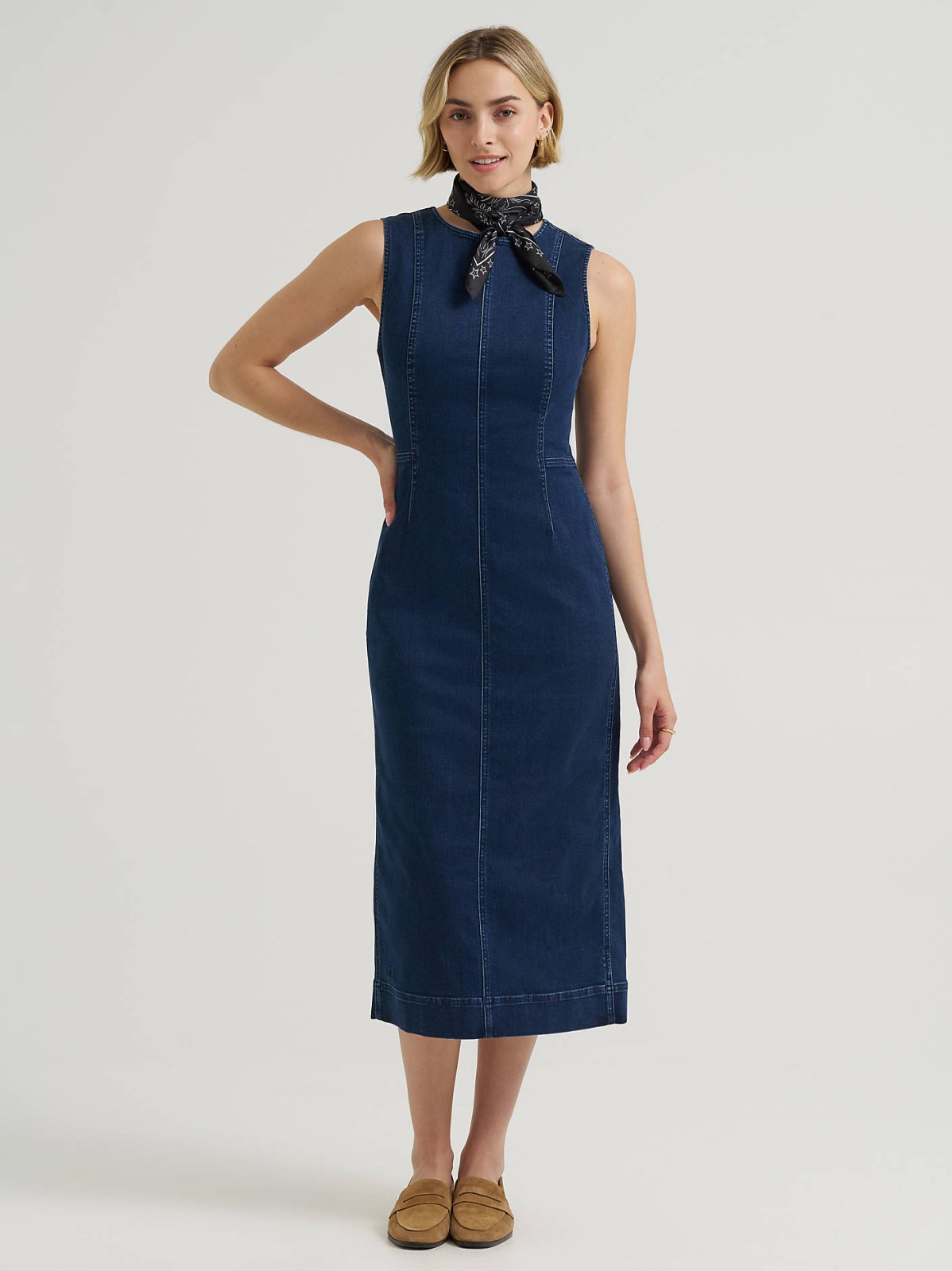 Women's Denim Sheath Dress - view 2