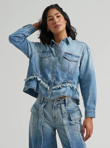 Women's Lee® x Feng Chen Wang Denim Peplum Shirt — alternate view