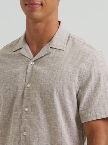 Men's Dobby Slub Camp Shirt