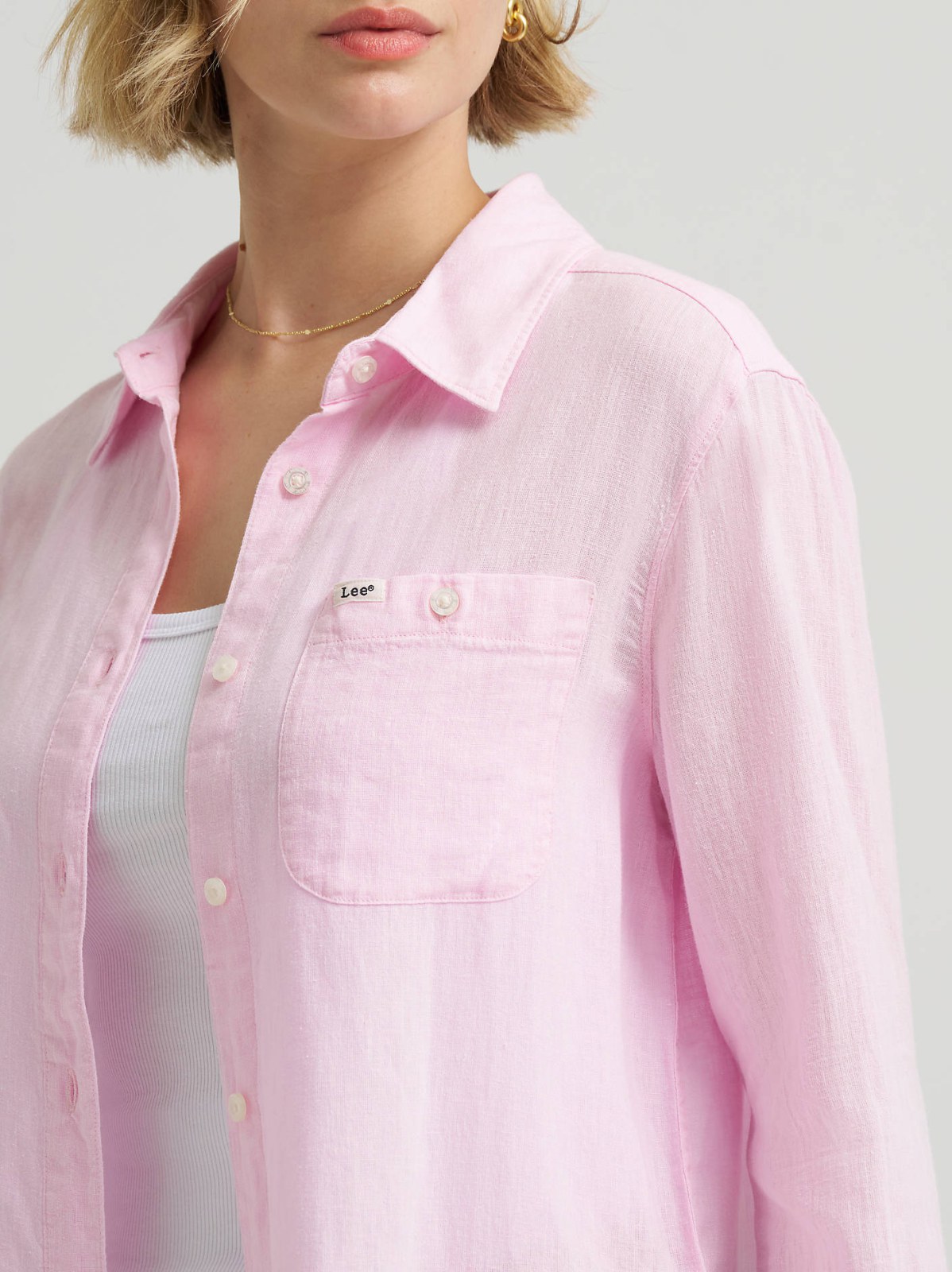 Women's All Purpose Linen Button Down Shirt - view 5