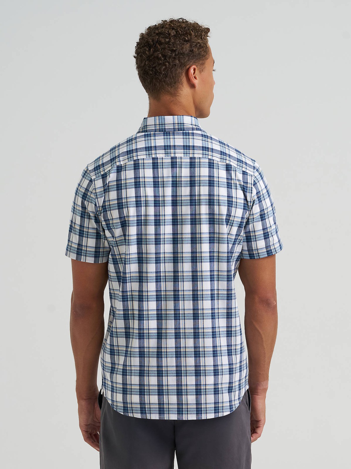 Men's One Pocket Plaid Button Down Shirt - view 2