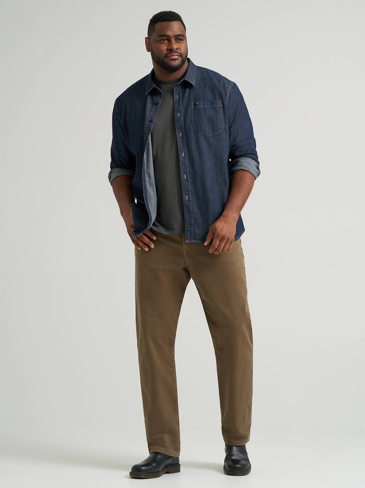 Men's Legendary Relaxed Straight Fleece Lined Jean (Big & Tall)