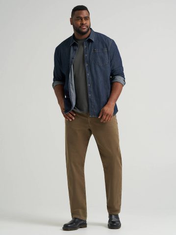 Men's Legendary Relaxed Straight Fleece Lined Jean (Big & Tall)