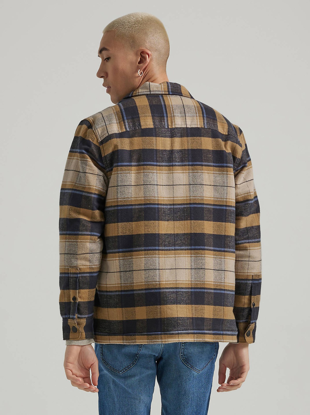 Men's Sherpa Lined Flannel Overshirt - view 2