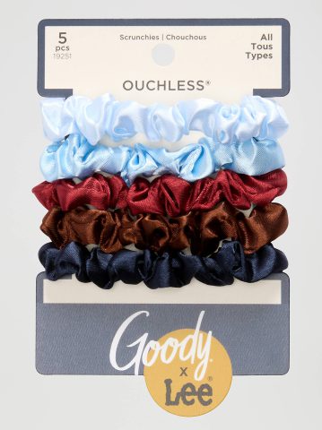 Women's Goody x Lee Satin Thin Hair Scrunchies, 5ct