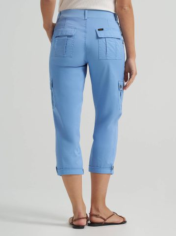 Women's Ultra Lux Comfort with Flex-to-Go Relaxed Fit Cargo Capri
