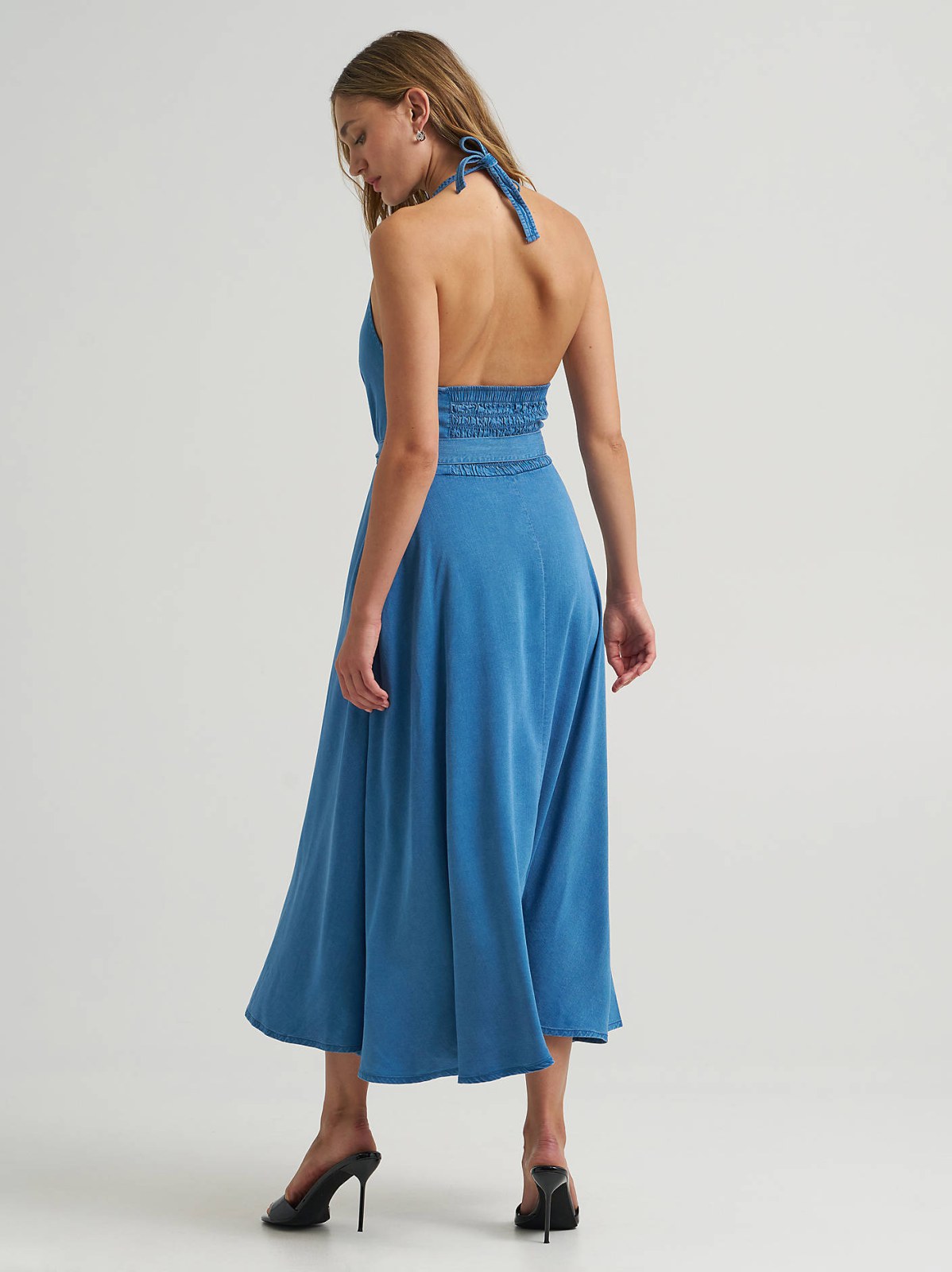 Women's Lee® x Marilyn Monroe Chambray Halter Dress - view 3