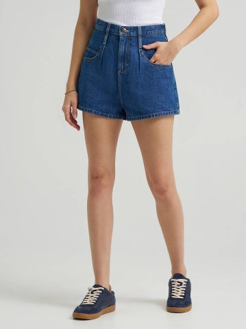 Women's 100% Cotton High Rise Flirty Denim Short