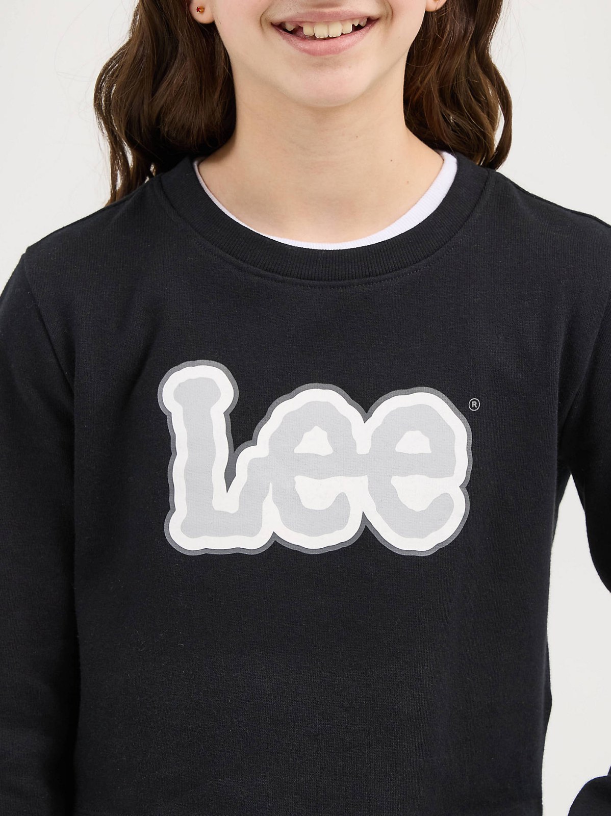 Girl's Crop Logo Crewneck - view 3