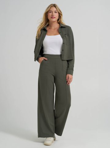 Women's All Purpose Solid Knit Button Down Shirt