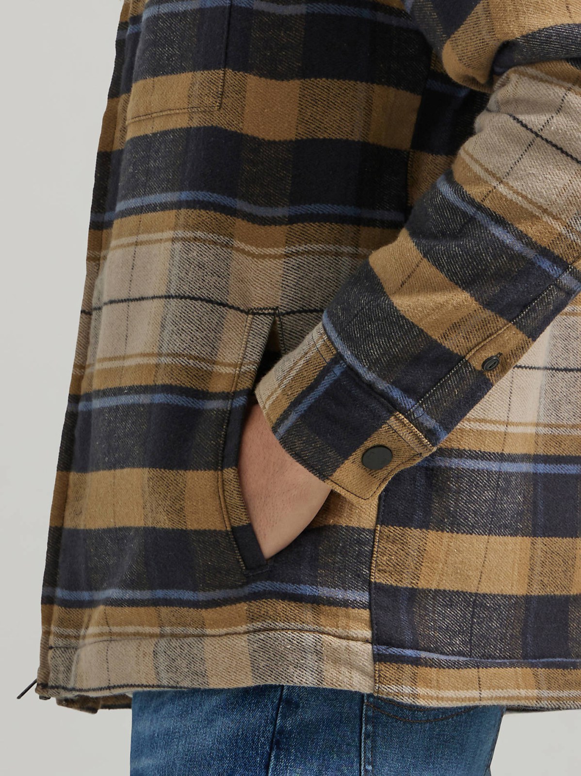 Men's Sherpa Lined Flannel Overshirt - view 4