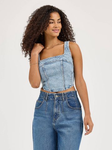 Women's Slim Corset Tank — alternate view