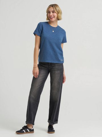 Women's Solid Crew Neck Tee
