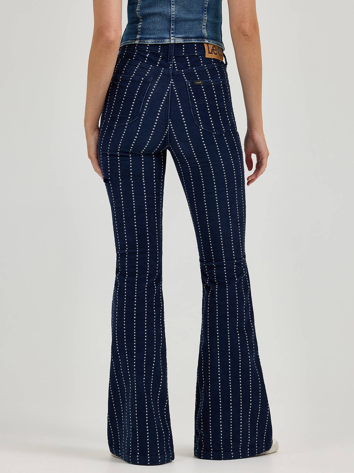 Women's High Rise Stars and Stripes Corduroy Flare Jean - view 2