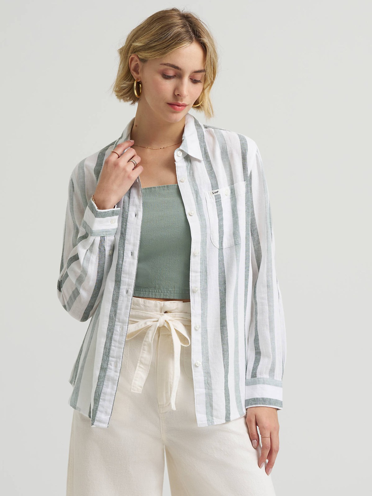 Women's All Purpose Print Button Down Shirt