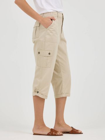 Women's Ultra Lux Comfort with Flex-to-Go Relaxed Fit Cargo Capri