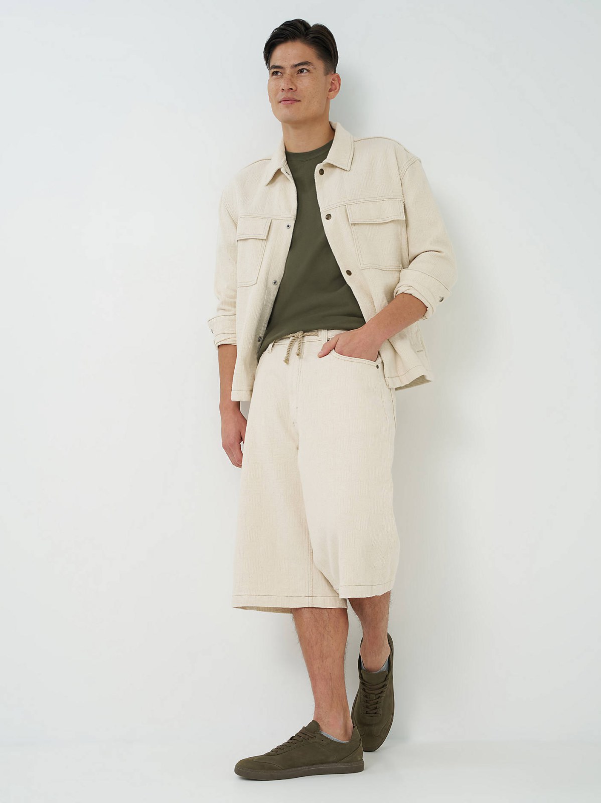 Men's Loose Jacquard Drawstring Jort - view 2