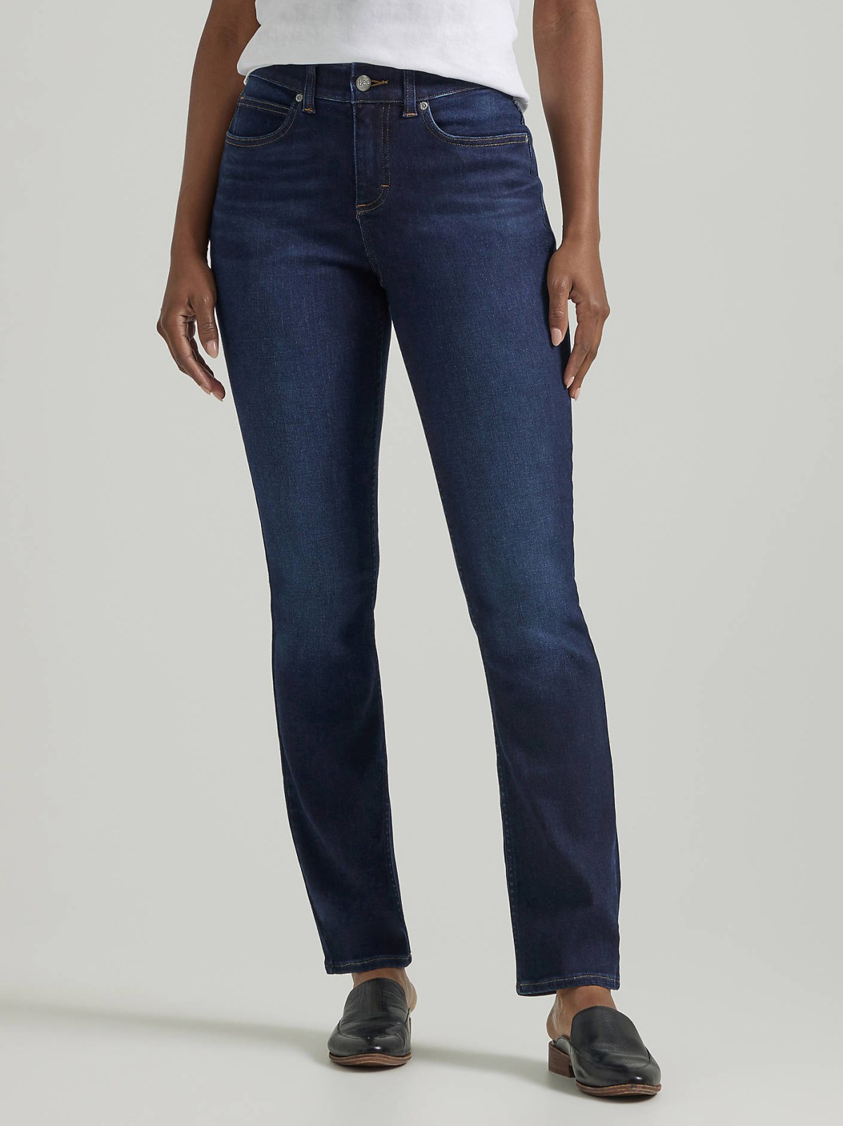 Women's Ultra Lux Comfort with Flex Motion Straight Jean (Petite) - view 2