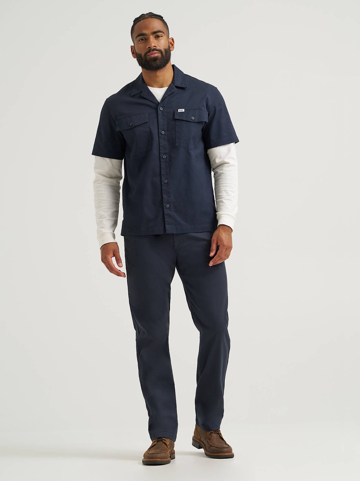 Men's Short Sleeve Relaxed Fit Button Down Workshirt - view 4