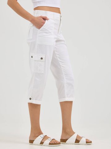 Women's Ultra Lux Comfort with Flex-to-Go Relaxed Fit Cargo Capri