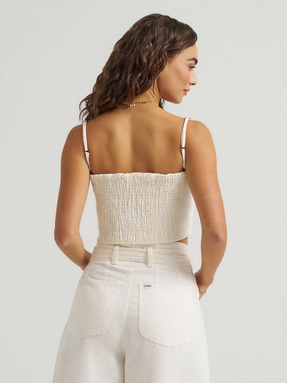 Women's Detachable Straps Linen Tube Top - view 4