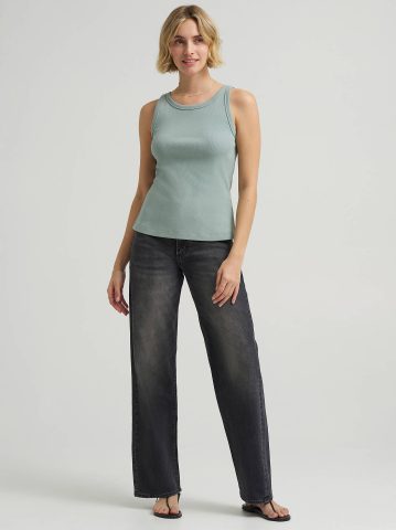 Women's Solid Ribbed Tank Top