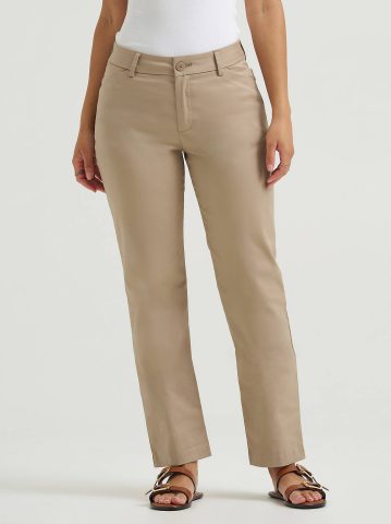 Women's Wrinkle Free Relaxed Fit Straight Leg Pant