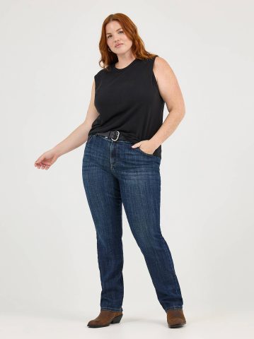 Women’s Stretch Relaxed Fit Straight Leg Jean (Plus)