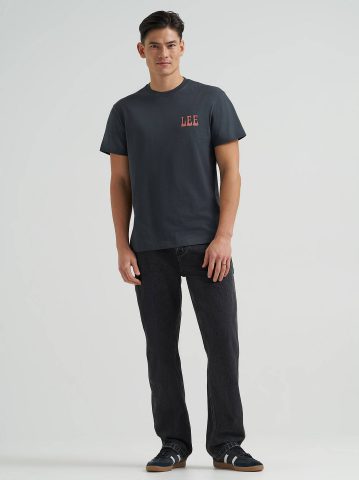 Men's Relaxed Fit Vinyl Shop Graphic Tee