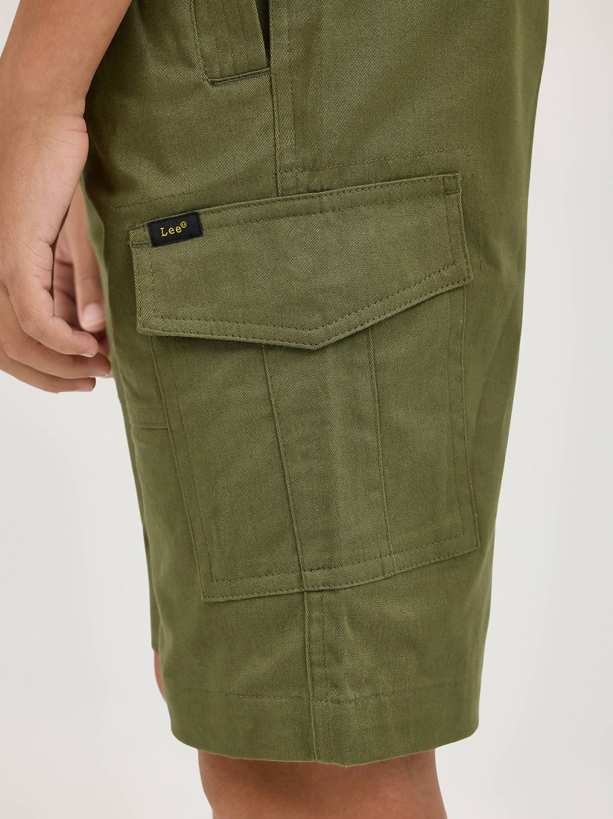 Boy's Rib Stretch Pull On Cargo Short - view 6