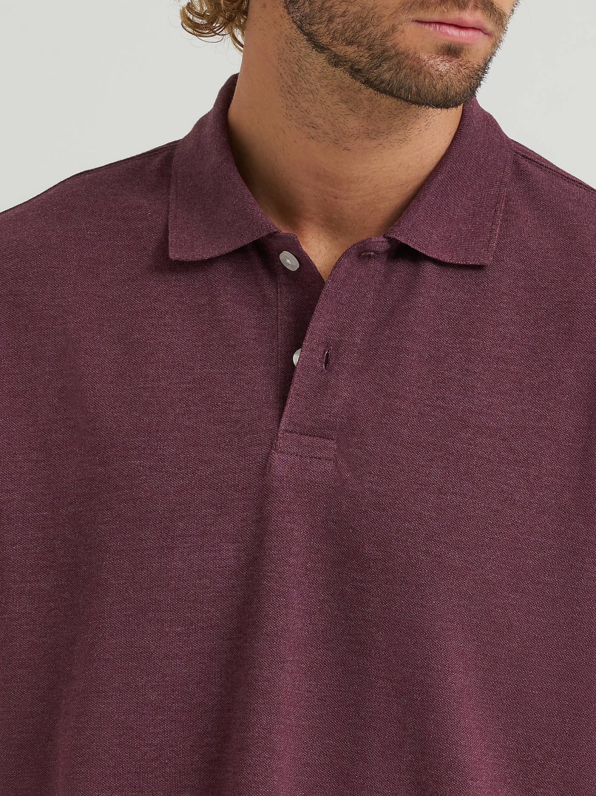 Men's Solid Mini Pique Polo Shirt - view 3