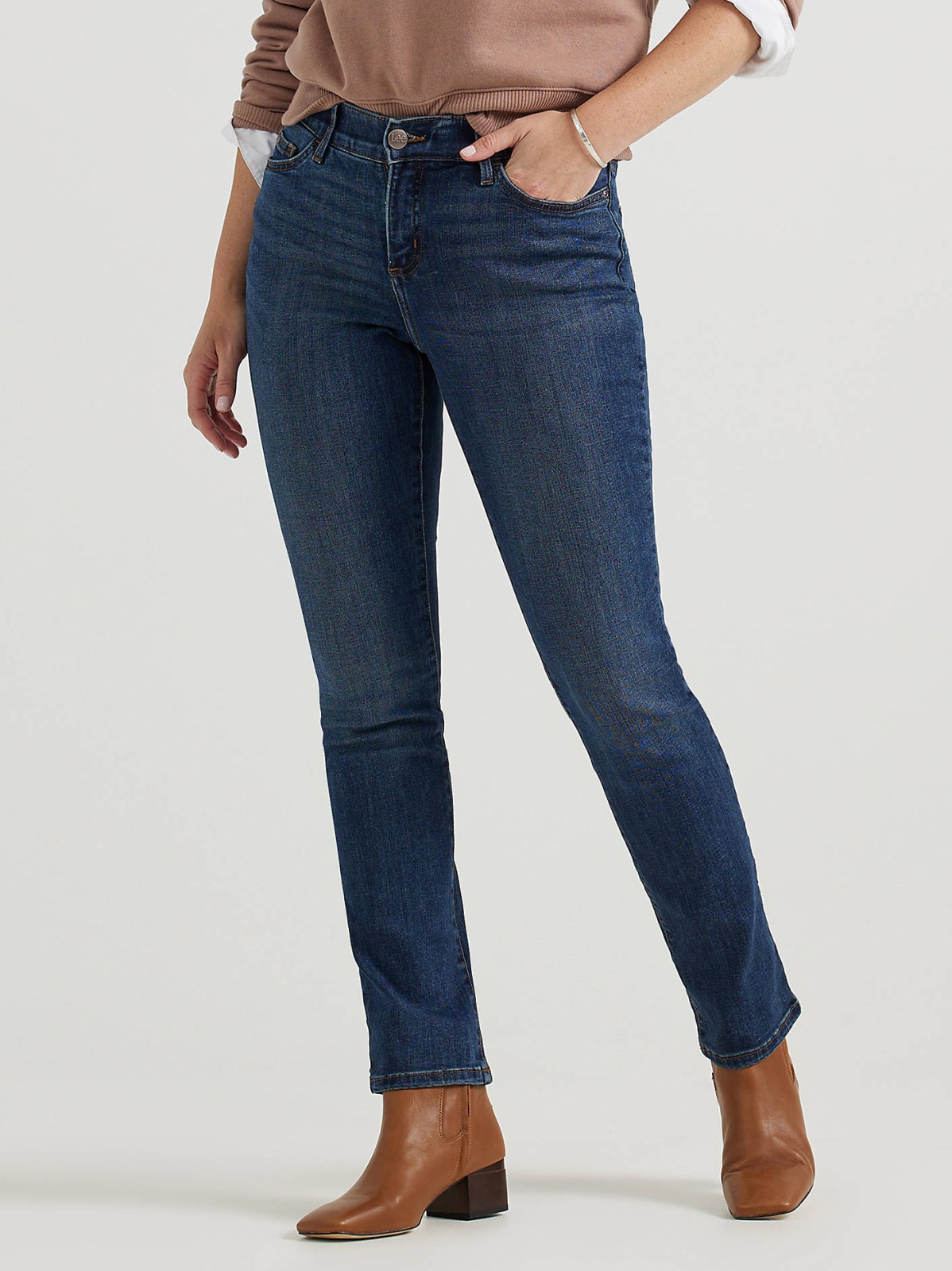 Women's Ultra Lux Comfort with Flex Motion Straight Jean - view 2