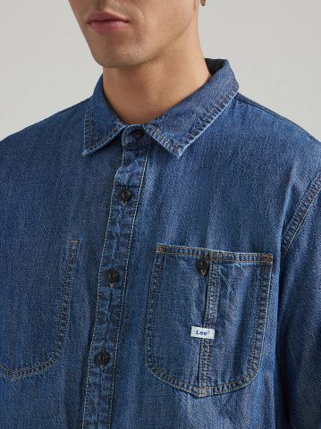 Men's Very Loose Fit Denim Overshirt
