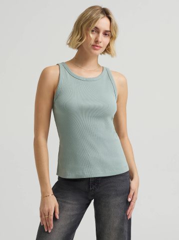 Women's Solid Ribbed Tank Top