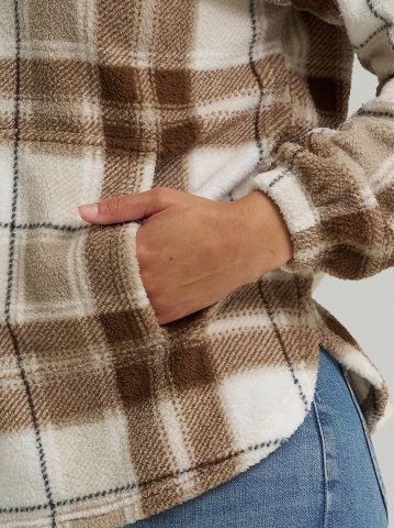 Women's Printed Sherpa Pullover