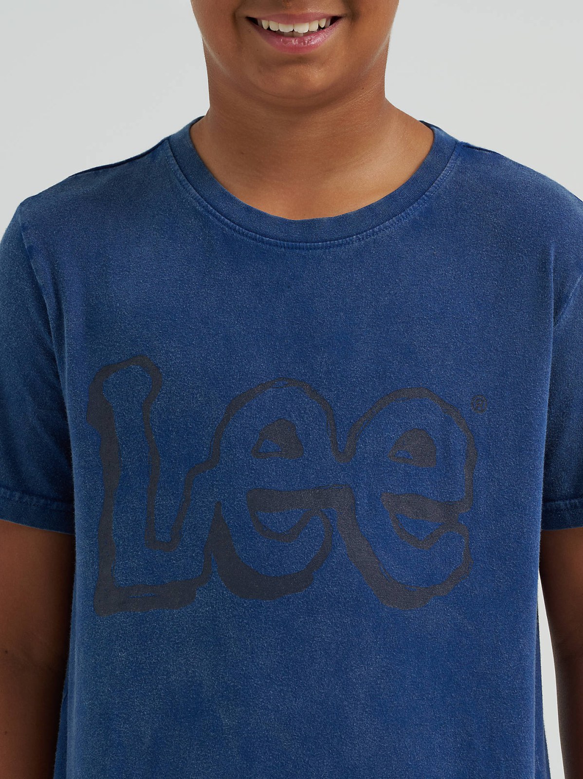 Boy's Stone Wash Jersey Logo Tee - view 3