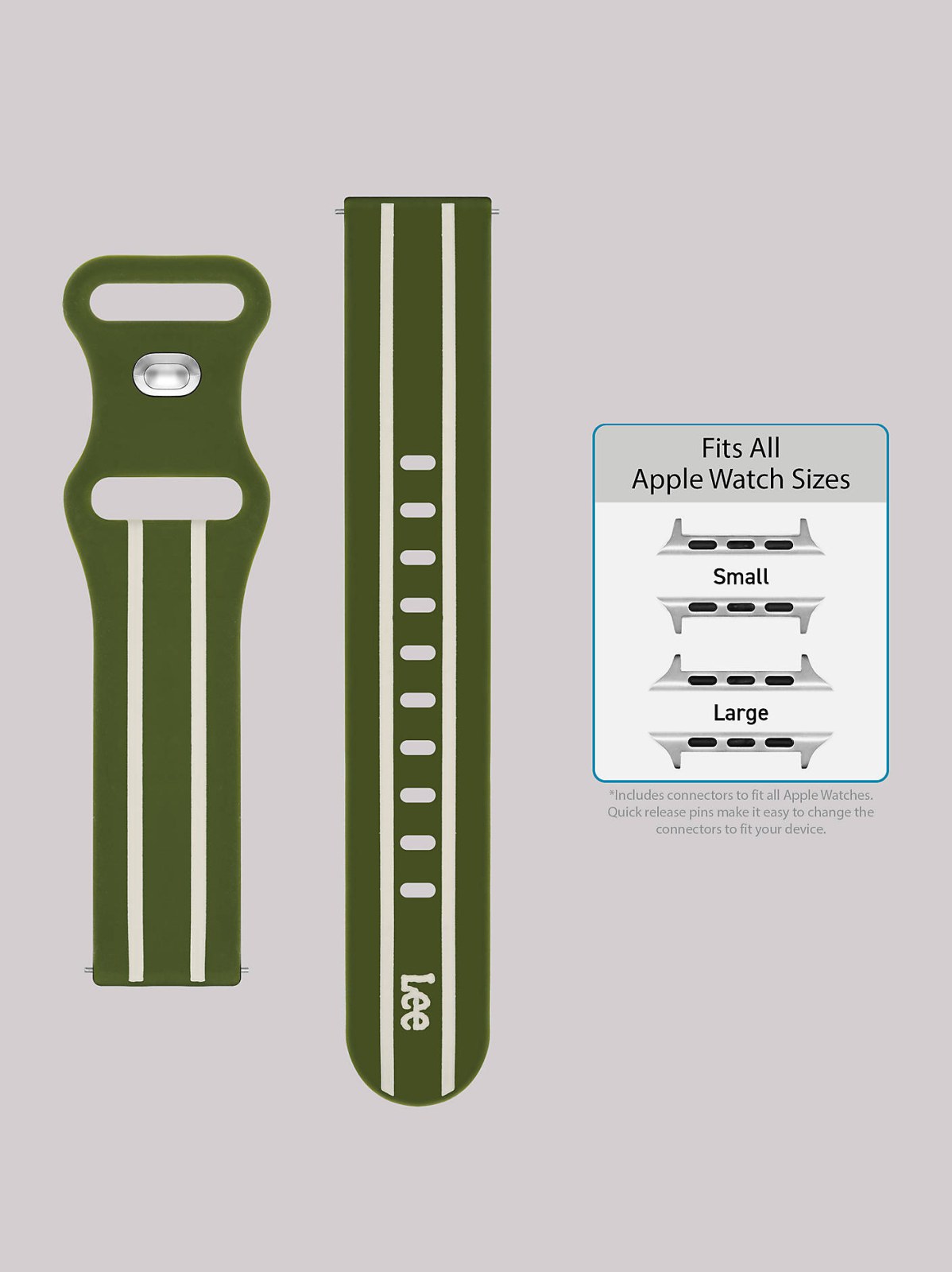 Stripe Silicone Universal Watchband - view 5