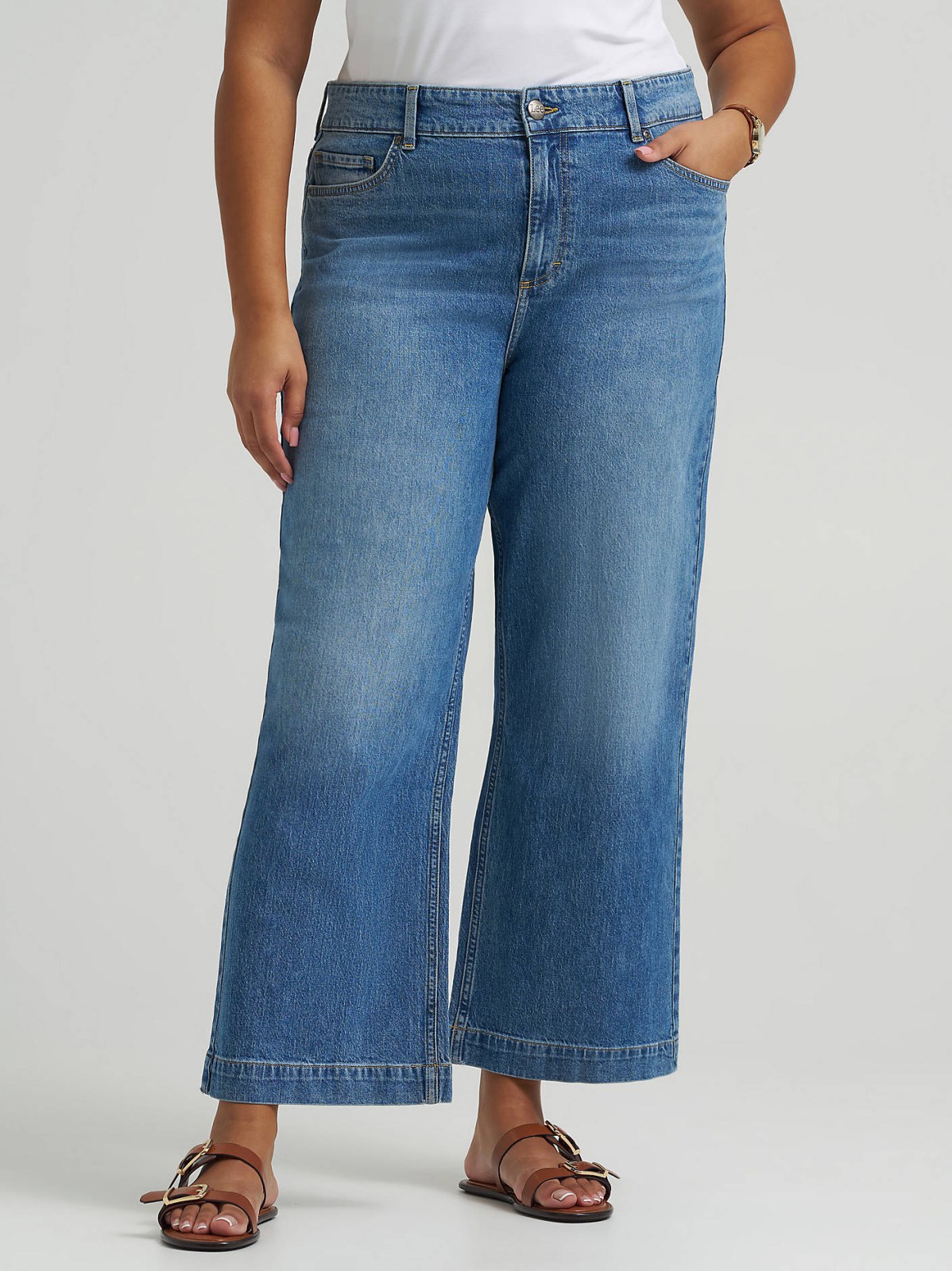 Women's Legendary Wide Leg Crop Jean (Plus) - view 3
