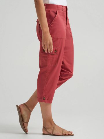 Women's Ultra Lux Comfort with Flex-to-Go Relaxed Fit Cargo Capri