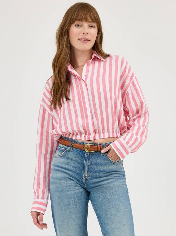 Women's Elastic Waist Pocketless Shirt