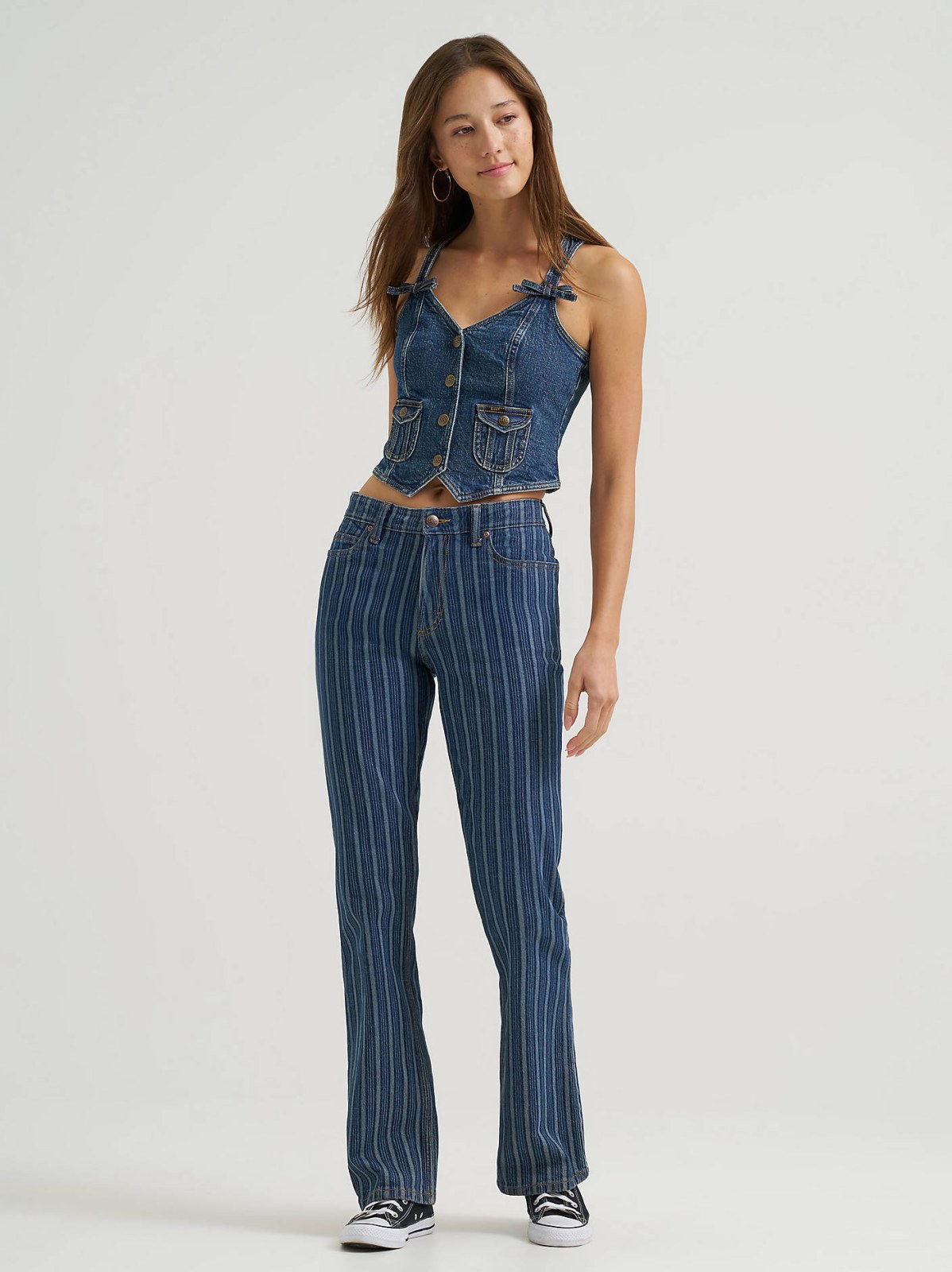 Women's Denim Bow Vest - view 2