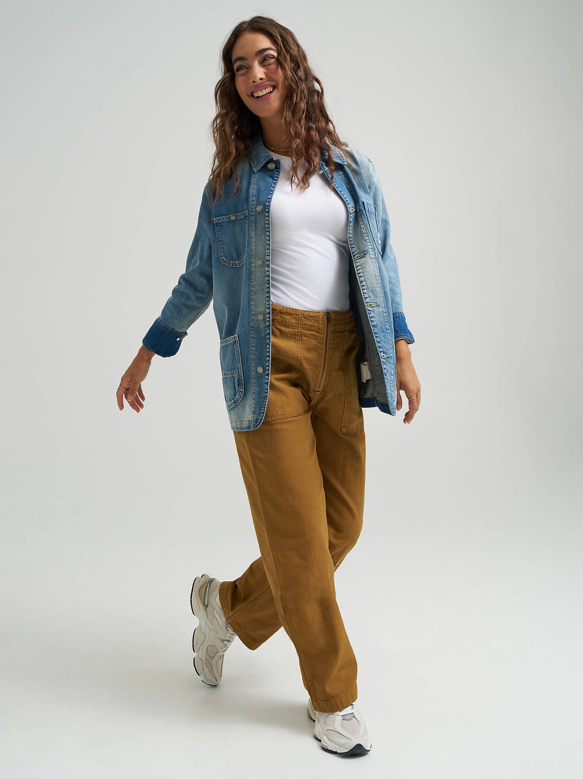 Women's Denim Utility Chore Jacket - view 8