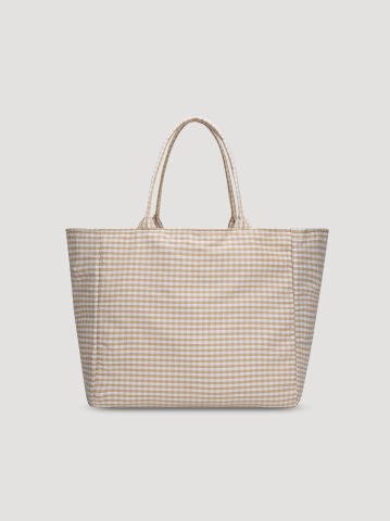 Women's Gingham Tote Bag