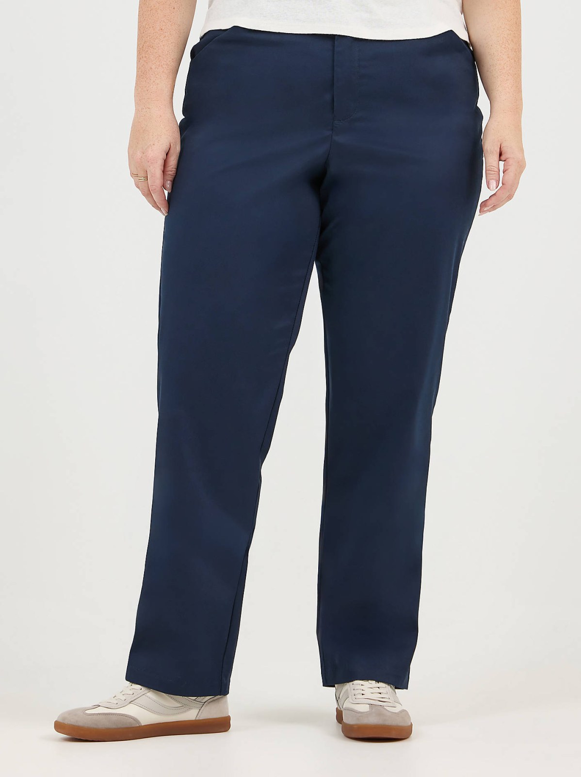 Women's Wrinkle Free Relaxed Fit Straight Leg Pant (Plus) - view 2