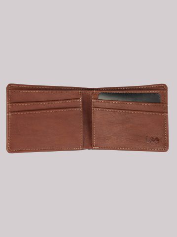Men's Embossed Logo Patch Tumbled Bifold Wallet — alternate view