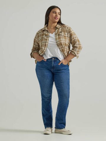 Women's Ultra Lux Comfort with Flex Motion Straight Jean (Plus)