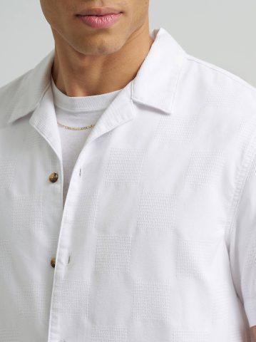 Men's Relaxed Textured Camp Shirt