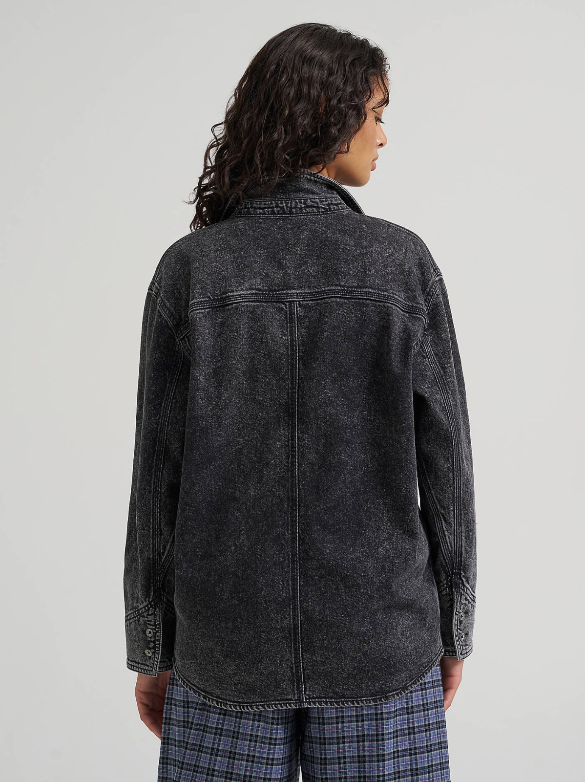 Women's Oversized Button Up Shirt - view 3